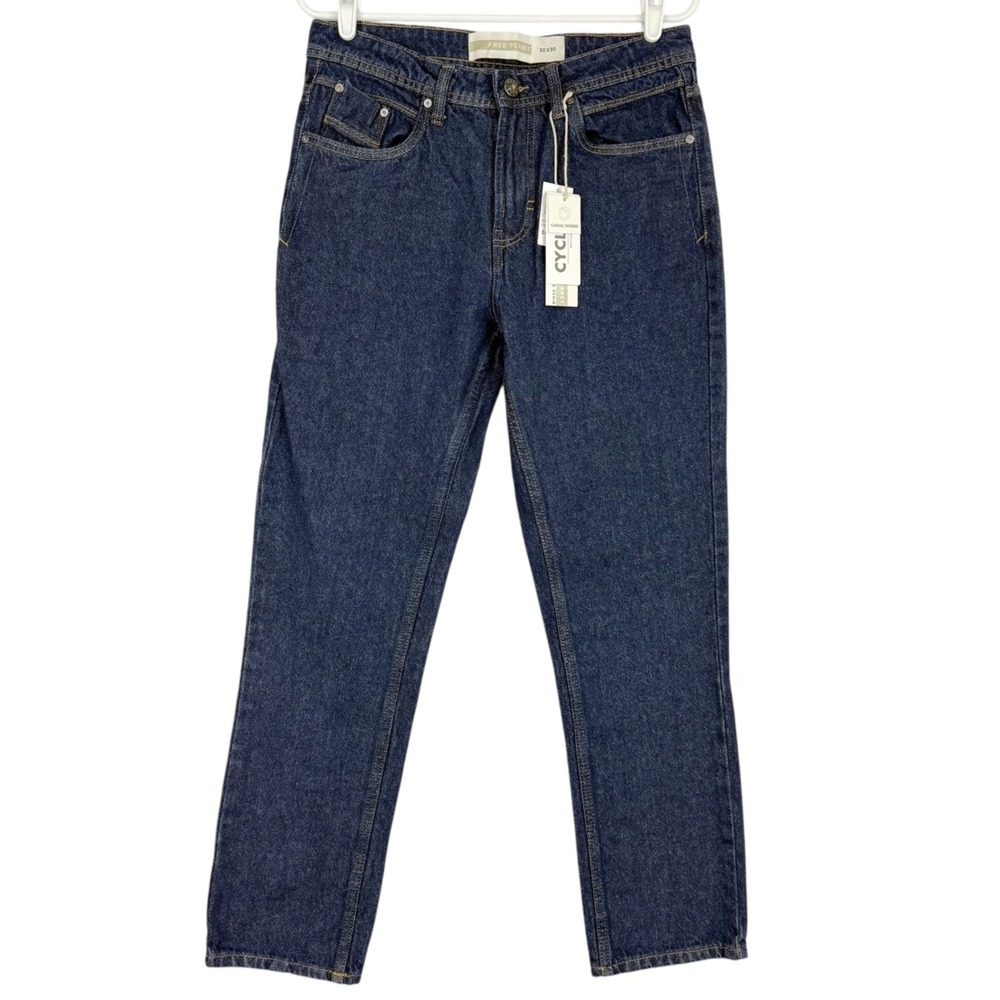 Free Planet Men's Casual Tapered Regular Fit Blue Denim Jeans Size 32x30 NWT